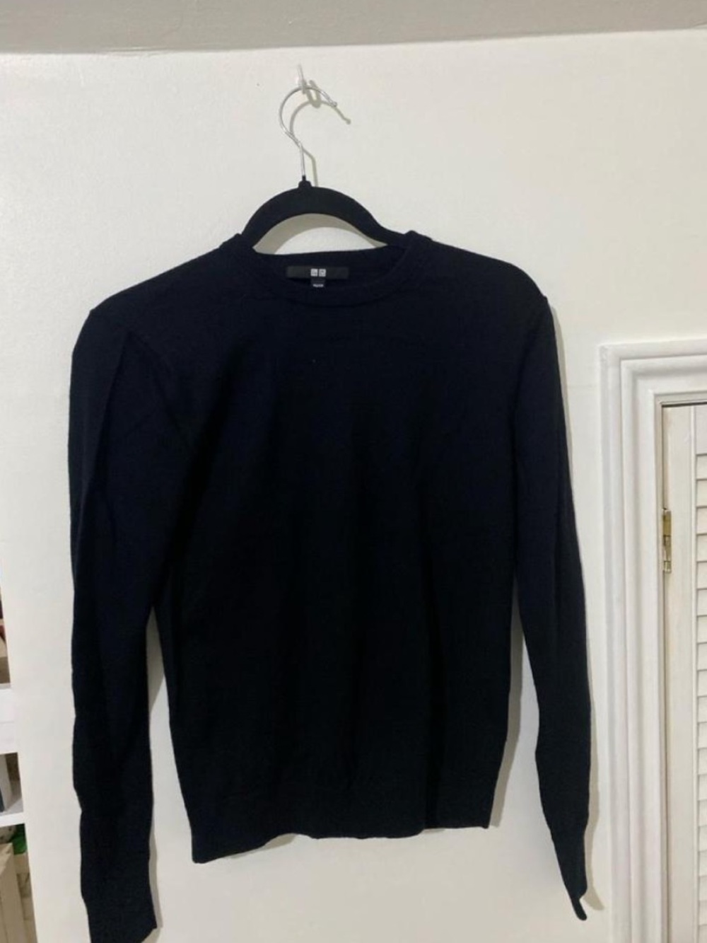 Uniqlo Black Women's Long-Sleeve Crewneck Tee